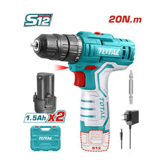 TDLI12208 | Total Cordless Drill Machine 10mm - 12V