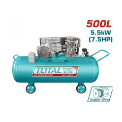 Total TC1755002 | Belt Drive Air Compressor - 7.5HP 500L Three Phase