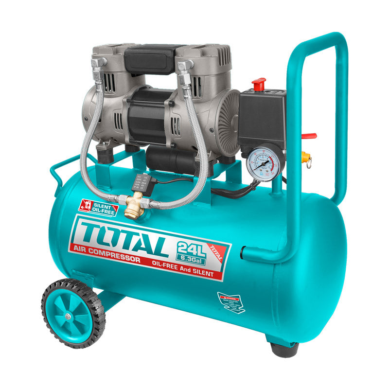 Total TCS1110242 | Oil Free Air Compressor - 1100W 1.5HP 24L