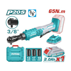 Total TDRLI2060152 | Cordless Drive Ratchet - 20V 65Nm with Battery & Charger