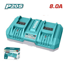 Total TFCLI2082 | P20S Dual Battery Charger - 20V - 4A + 4A