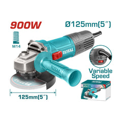 Total TG109125565 | Angle Grinder - 900W 125mm Variable Speed