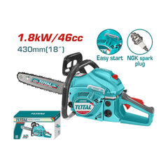 Total TG5451811 | Gasoline Chain Saw - 46cc 18 Inch