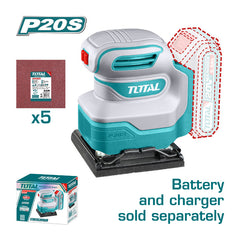 Total TSHSLI2014 | Cordless Sheet Sander - 20V Bare Tool
