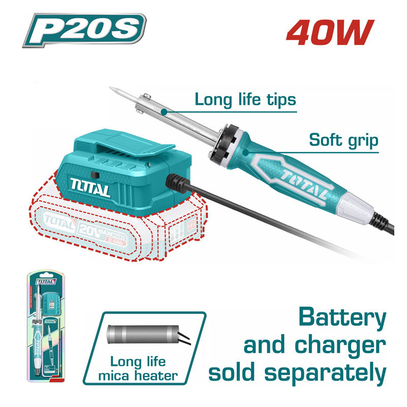 Total TSILI2001 | Cordless Soldering Iron - 20V Bare Tool