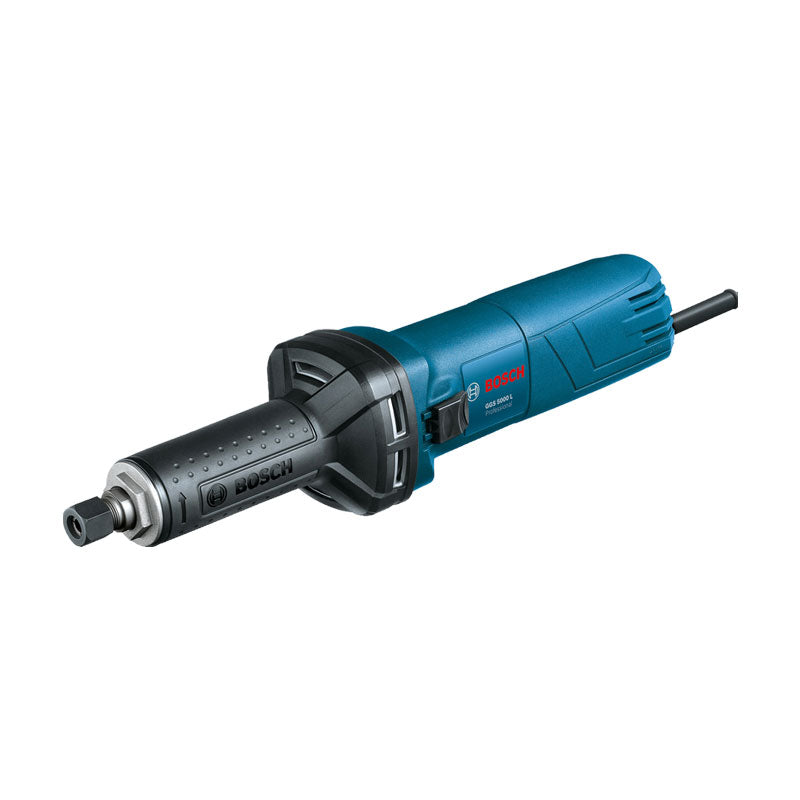 Bosch die grinder in blue color with a long handle, a 6.35mm cutting size and a 500W power rating.