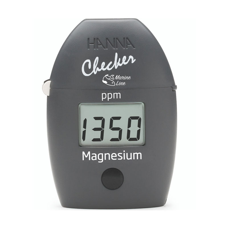 Hanna Checker HI783 ppm magnesium tester on a white background