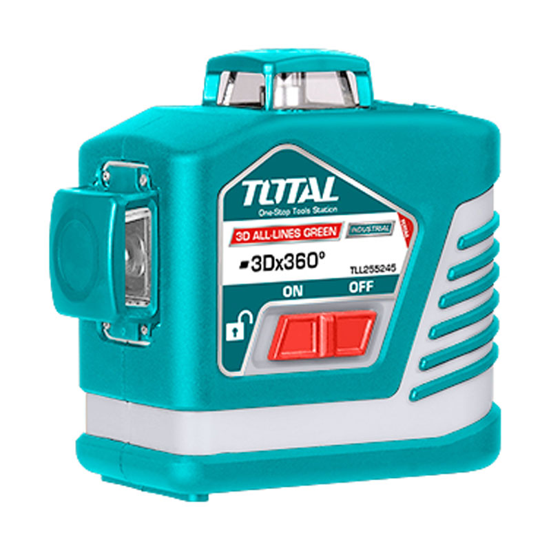 TOTAL TLL255245 3D Green Beam Self-Leveling Laser Level