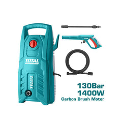 Total TGT11316 High-Pressure Washer – 1400W 130 Bar Compact Power Cleaner