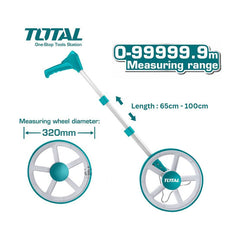 Total TMT19923 Distance Measuring Wheel with Digital Display