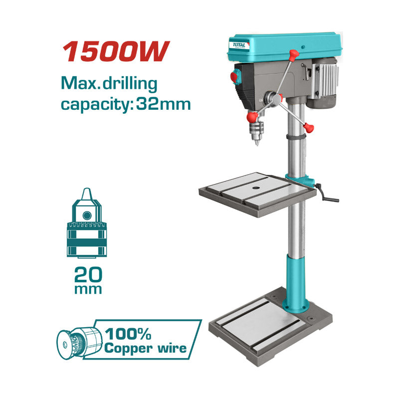 Total TDP3211005 | Drill Press - 1500W 32mm Heavy Duty
