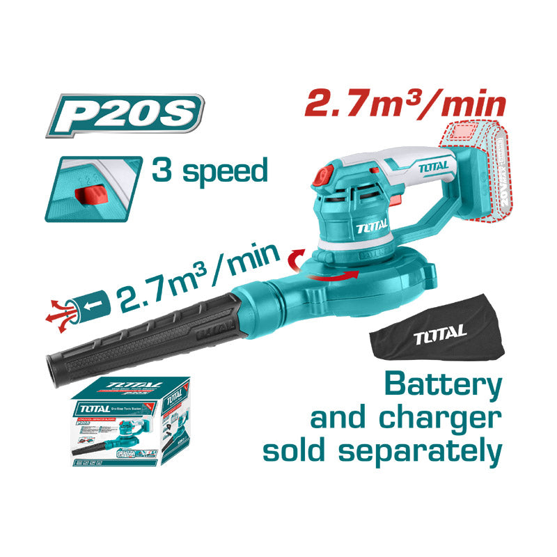 Total TABLI2001 | Cordless Aspirator Blower - 20V Bare Tool
