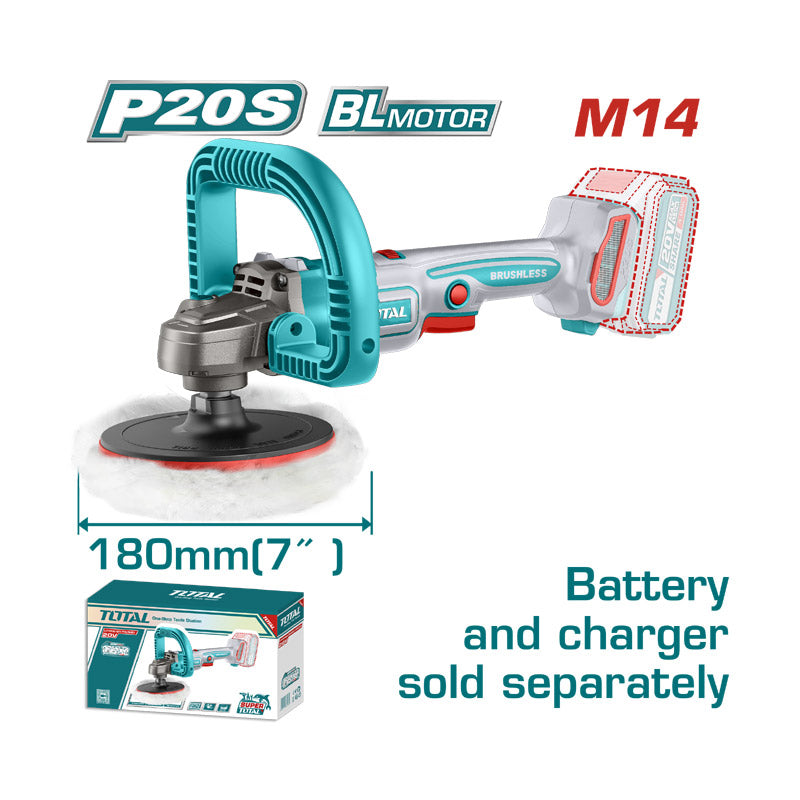 Total TAPLI2018 | Cordless Polisher - 20V 180mm Bare Tool