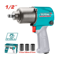 Total TAT40122 | Air Impact Wrench - 1/2 Inch 610Nm Twin Hammer