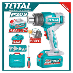 Total TBLI20085 | Cordless Heat Gun - 20V with Batteries & Charger