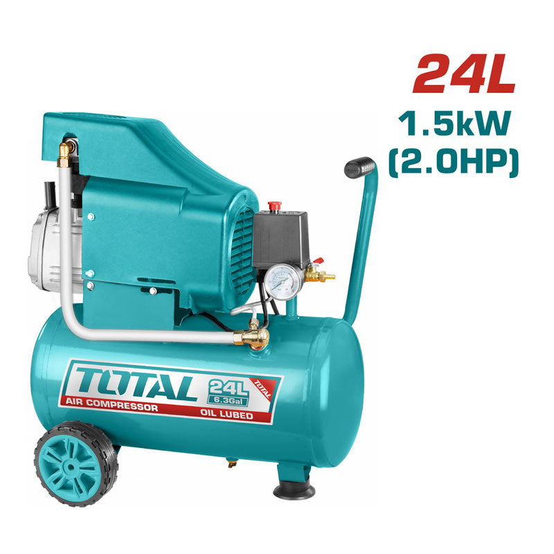 Total TC202416 | Air Compressor - 2HP 24L Oil Lubricated