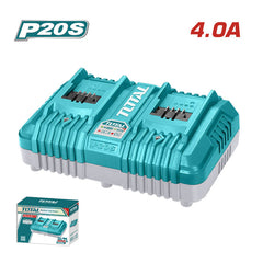 Total TCLI2034 | P20S Dual Port Battery Charger - 20V - 4.0A