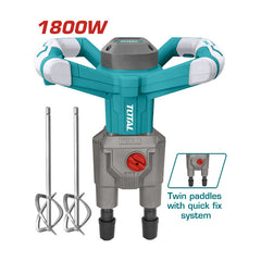 Total TD616006 | Mixer - 1800W Twin Paddle Hex13