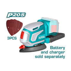 Total TDSLI2051 | Cordless Palm Sander - 20V 125mm Bare Tool
