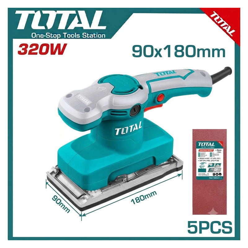 Total TF1301826 | Finishing Sander - 320W 180 x 90mm