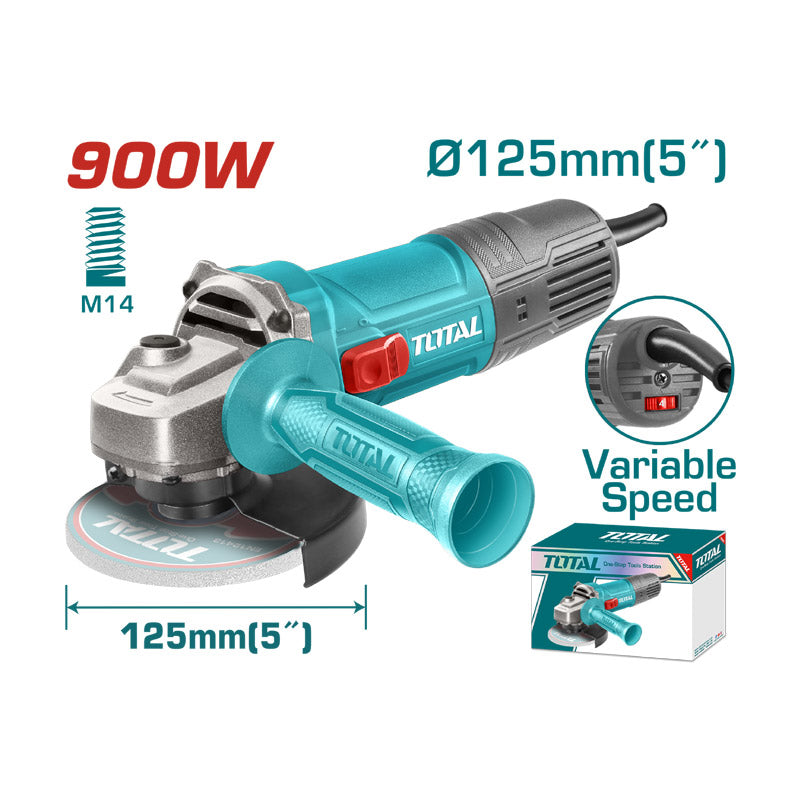Total TG109125565 | Angle Grinder - 900W 125mm Variable Speed