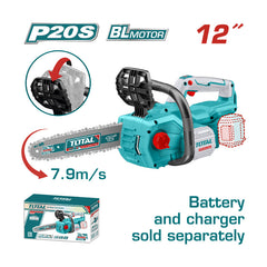 Total TGSLI20128 | Cordless Chain Saw - 20V 12 Inch Bare Tool