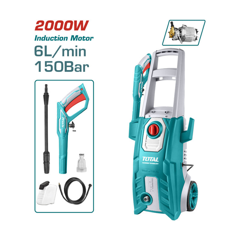 Total TGT11226 | High Pressure Washer - 2000W 150Bar Induction Motor
