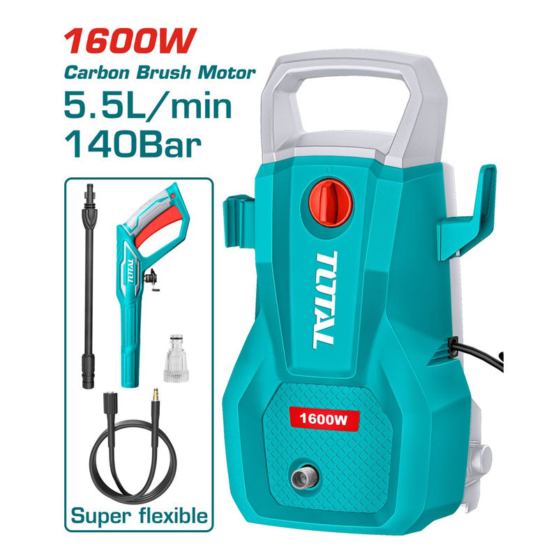 Total TGT11336 | High Pressure Washer - 1600W 140Bar Auto Stop