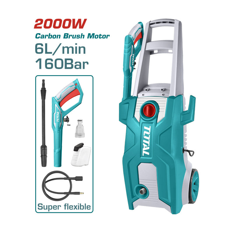Total TGT11376 | High Pressure Washer - 2000W 160Bar Auto Stop