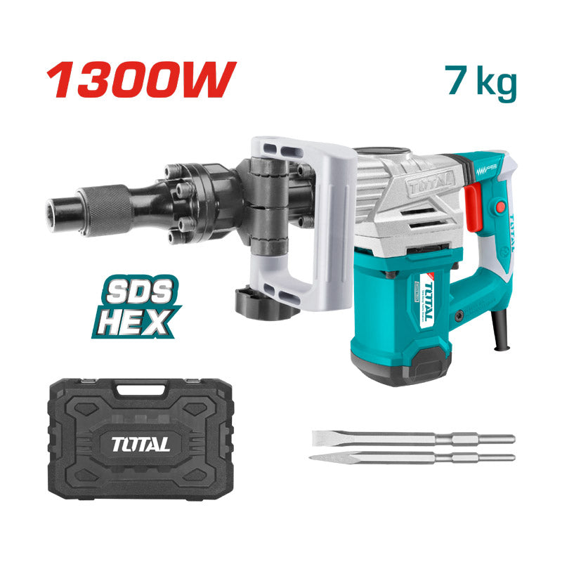 Total TH213006 | Demolition Breaker - 1300W 20J 7kg HEX Chuck