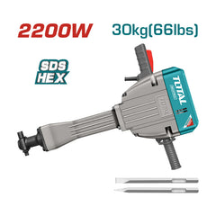 Total TH220502 | Demolition Breaker - 2200W 75J 30kg HEX Chuck