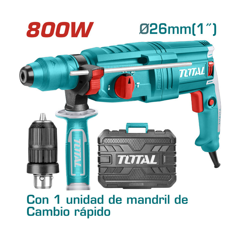 Total TH308268-2 | Rotary Hammer - 800W 26mm SDS Plus