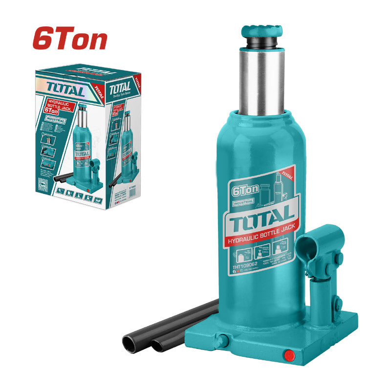 Total THT109062 | Hydraulic Bottle Jack - 6 Ton Heavy Vehicle Support