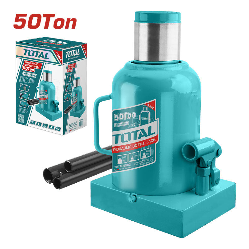 Total THT109502 | Hydraulic Bottle Jack - 50 Ton Heavy Duty