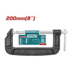TOTAL THT13186 Heavy-Duty Malleable Cast Iron G-Clamp (8-Inch)