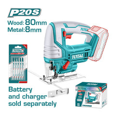 Total TJSLI8501 | Cordless Jig Saw - 20V 80mm Bare Tool