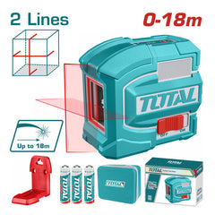 Total TLL156503 | Self-Leveling Line Laser - Red Beam 0-18m