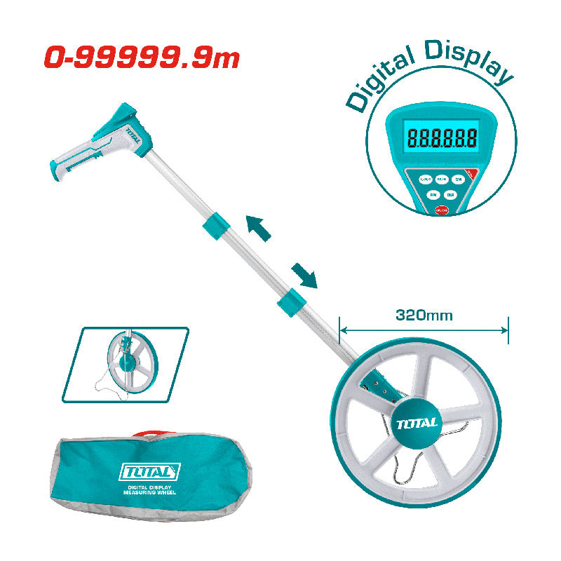 TMT19923 | Total Measuring Wheel Digital Display - 99,999.9m