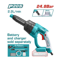 Total TPWLI2008 | Cordless Pressure Washer - 20V 24.8Bar Bare Tool