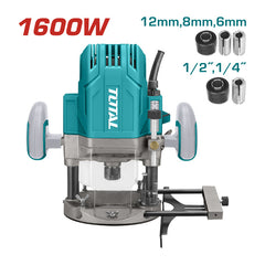 Total TR111216 | Router - 1600W 12mm Plunge Capacity 60mm
