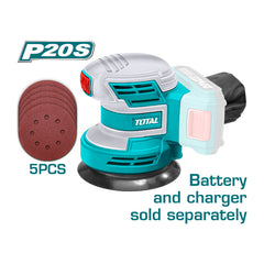 Total TROSLI2001 | Cordless Random Orbit Sander - 20V 125mm Bare Tool