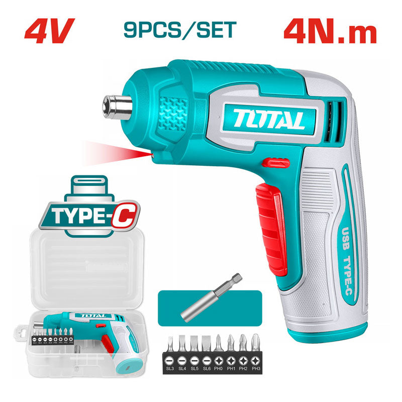 Total TSDLI0458 | Cordless Screwdriver - 4Nm