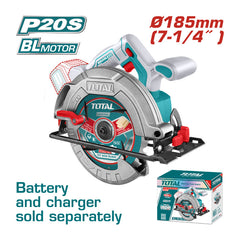 Total TSLI1851 | Brushless Cordless Circular Saw - 20V 185mm Bare Tool