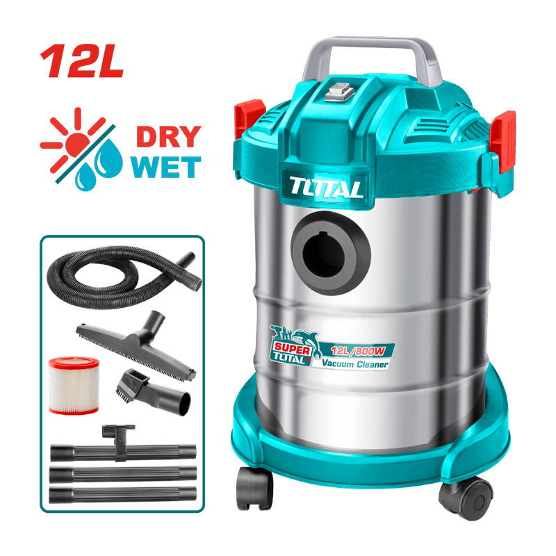 Total TVC14122 | Vacuum Cleaner - 800W 12L Wet & Dry