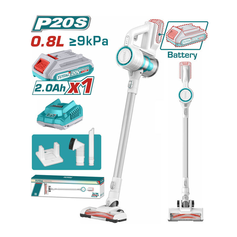 Total TVLI2006 | Cordless Vacuum Cleaner - 20V 0.8L Bare Tool