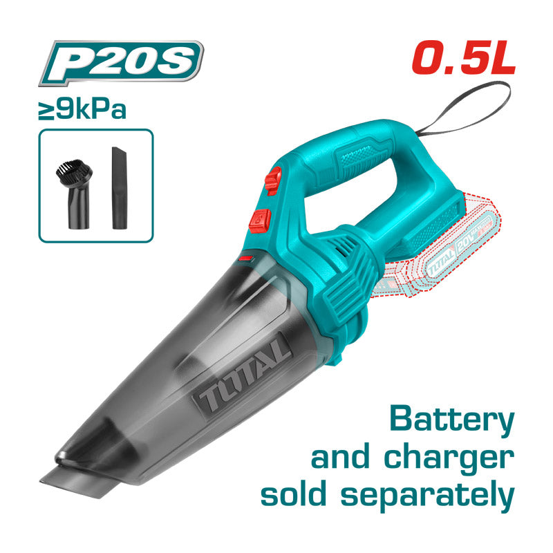 Total TVLI201261 | Cordless Vacuum Cleaner - 20V 0.5L Bare Tool
