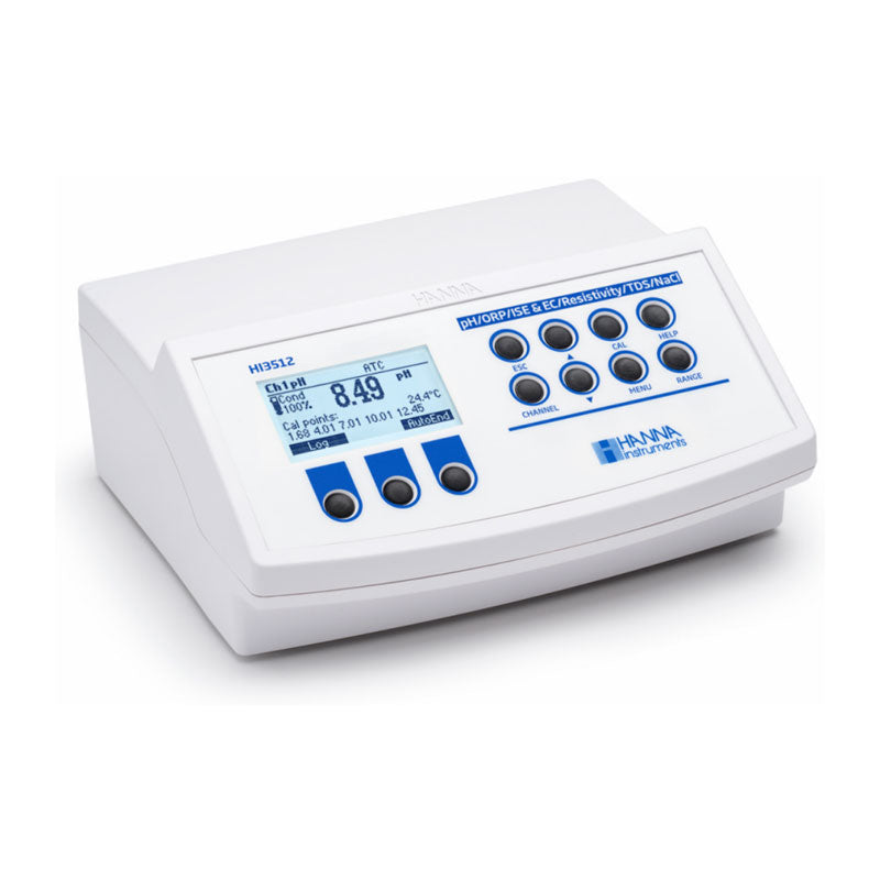 Hanna HI3512 | Professional pH/EC/TDS/ISE Benchtop Meter