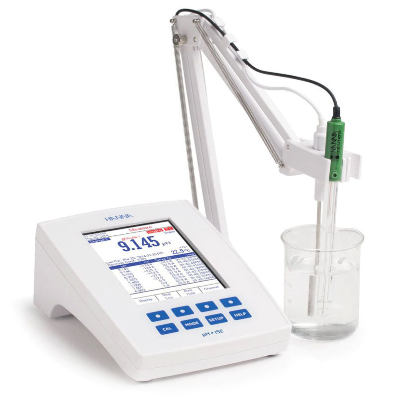 Hanna HI5222 | Research Grade pH/ORP/ISE Benchtop Meter