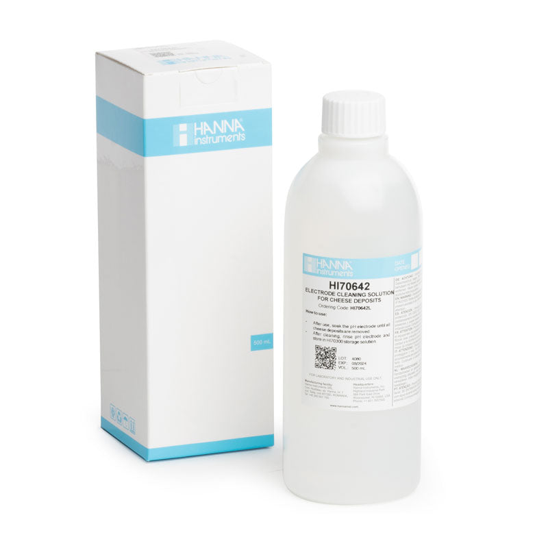 HI70642L | Hanna Cleaning Solution for Cheese Deposits (500mL)