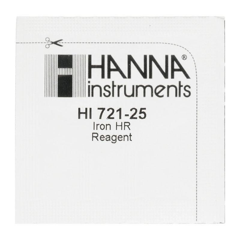 Hanna HI721-25 Iron High Range Checker Reagents (25 Tests)